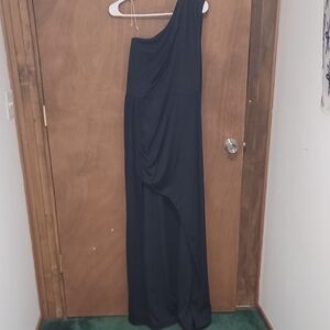 Black One-Shoulder Dress